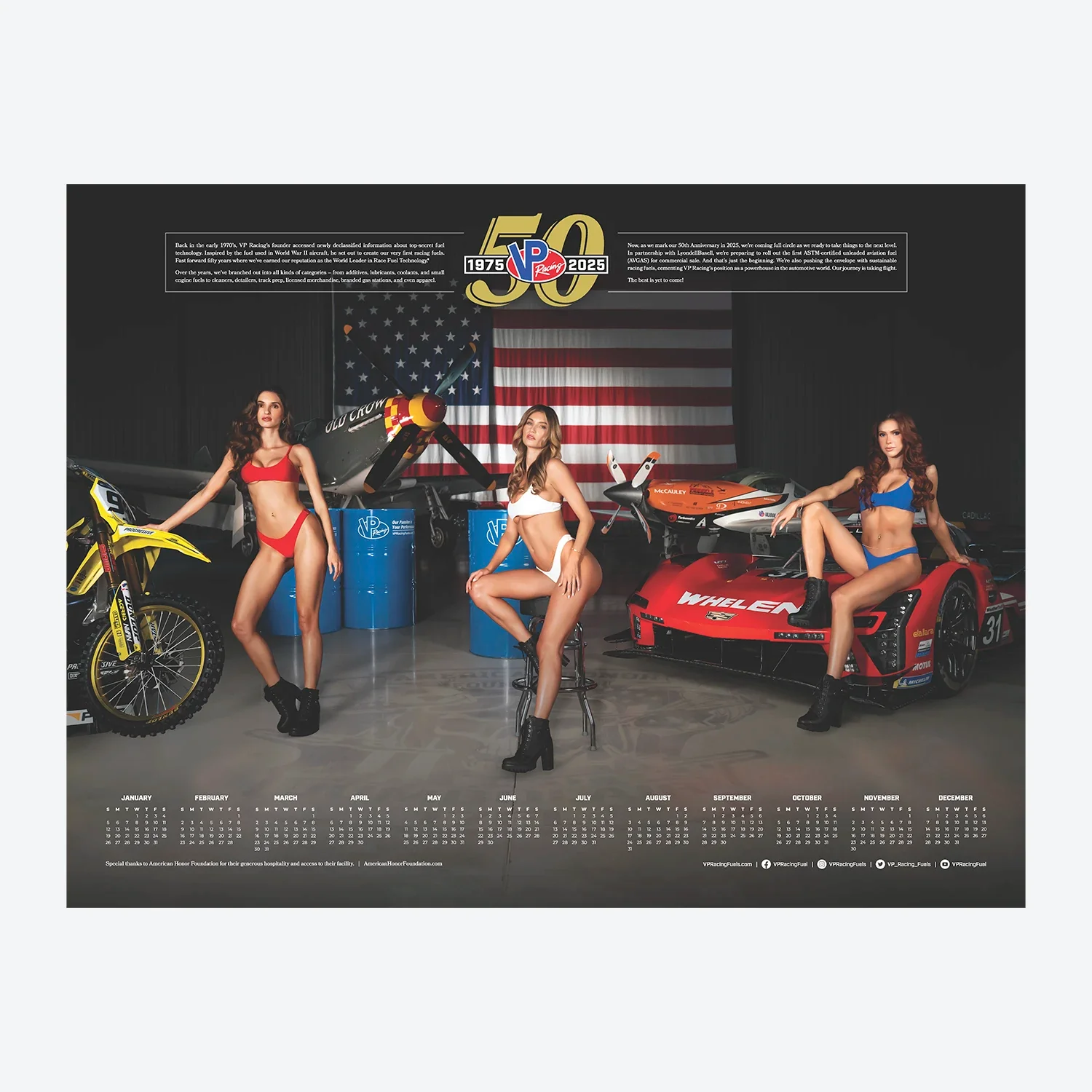 VP Racing  Calendar Poster 2025
