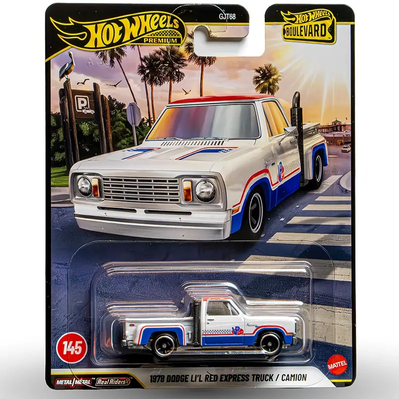 VP Racing Hot Wheels 1978 Dodge Lil Red Express Truck (1:64 Scale) - Image 3