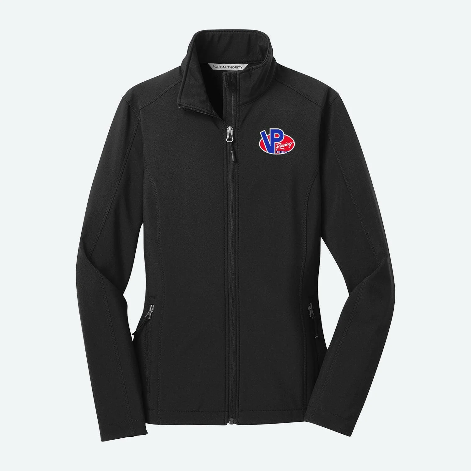 VP Racing Black Ladies Soft Shell Jacket - Water Repellent