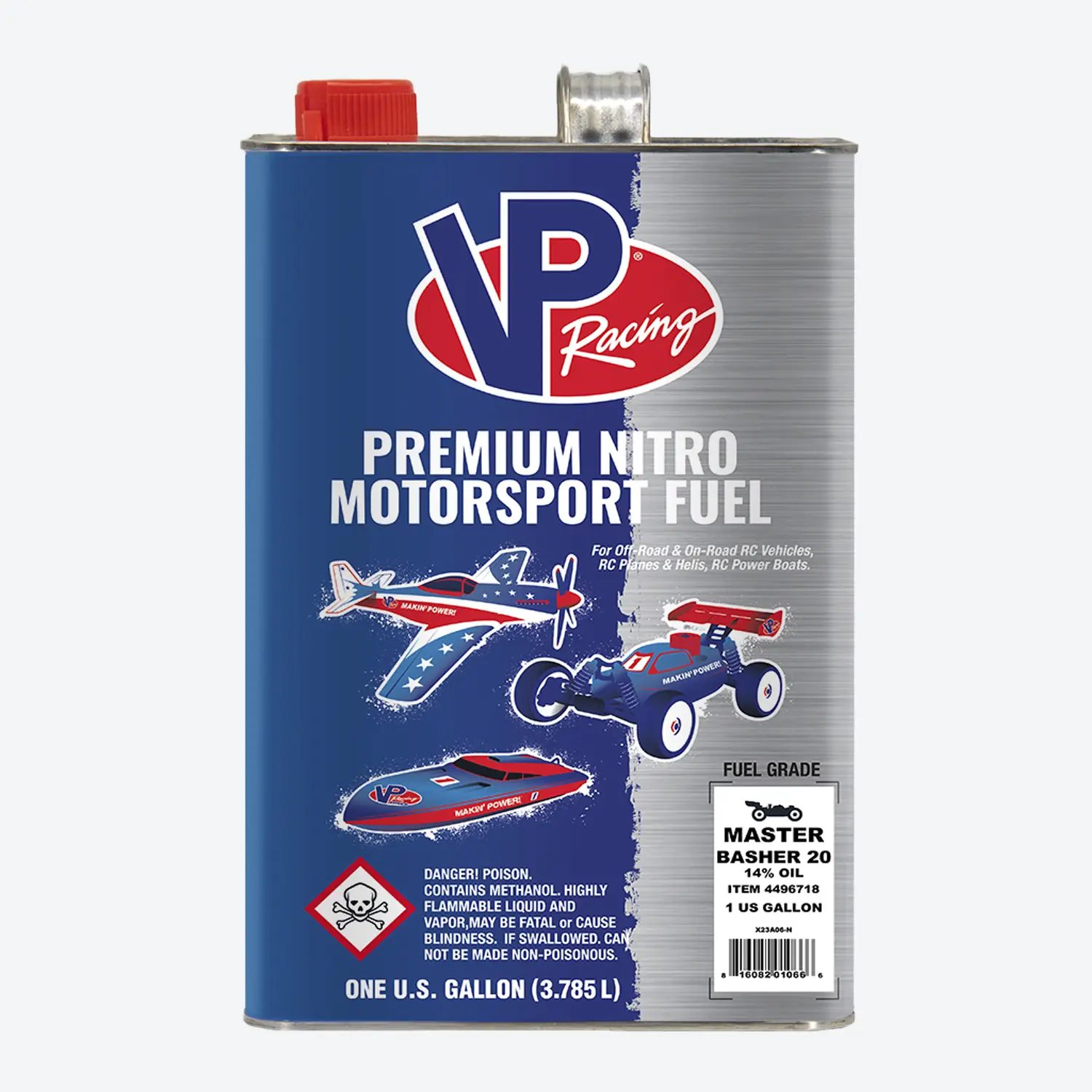 VP Racing Master Basher Nitro Fuel: R/C Car 20% Nitro - 14% Oil - Image 2