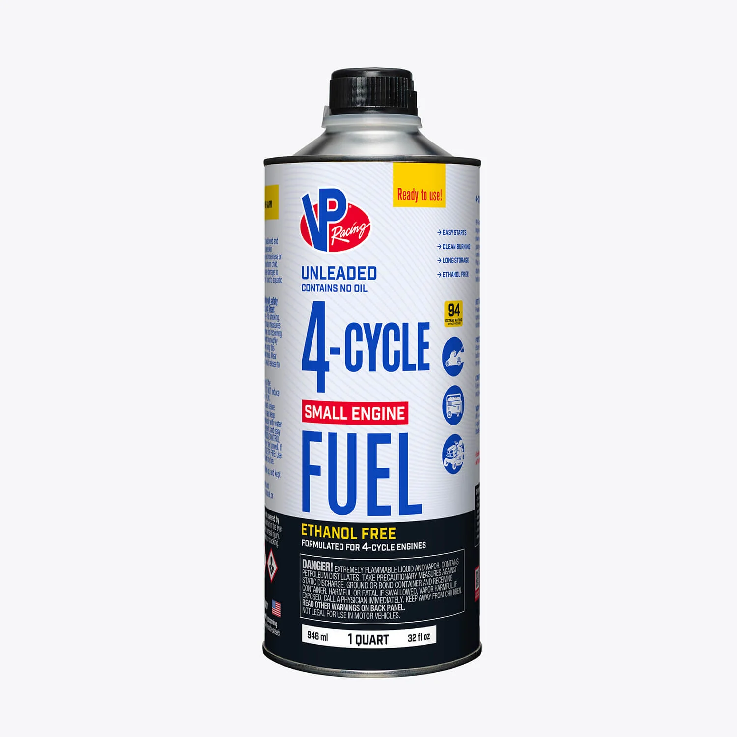 VP Racing 4-Cycle Fuel: Ethanol-Free Small Engine Fuel