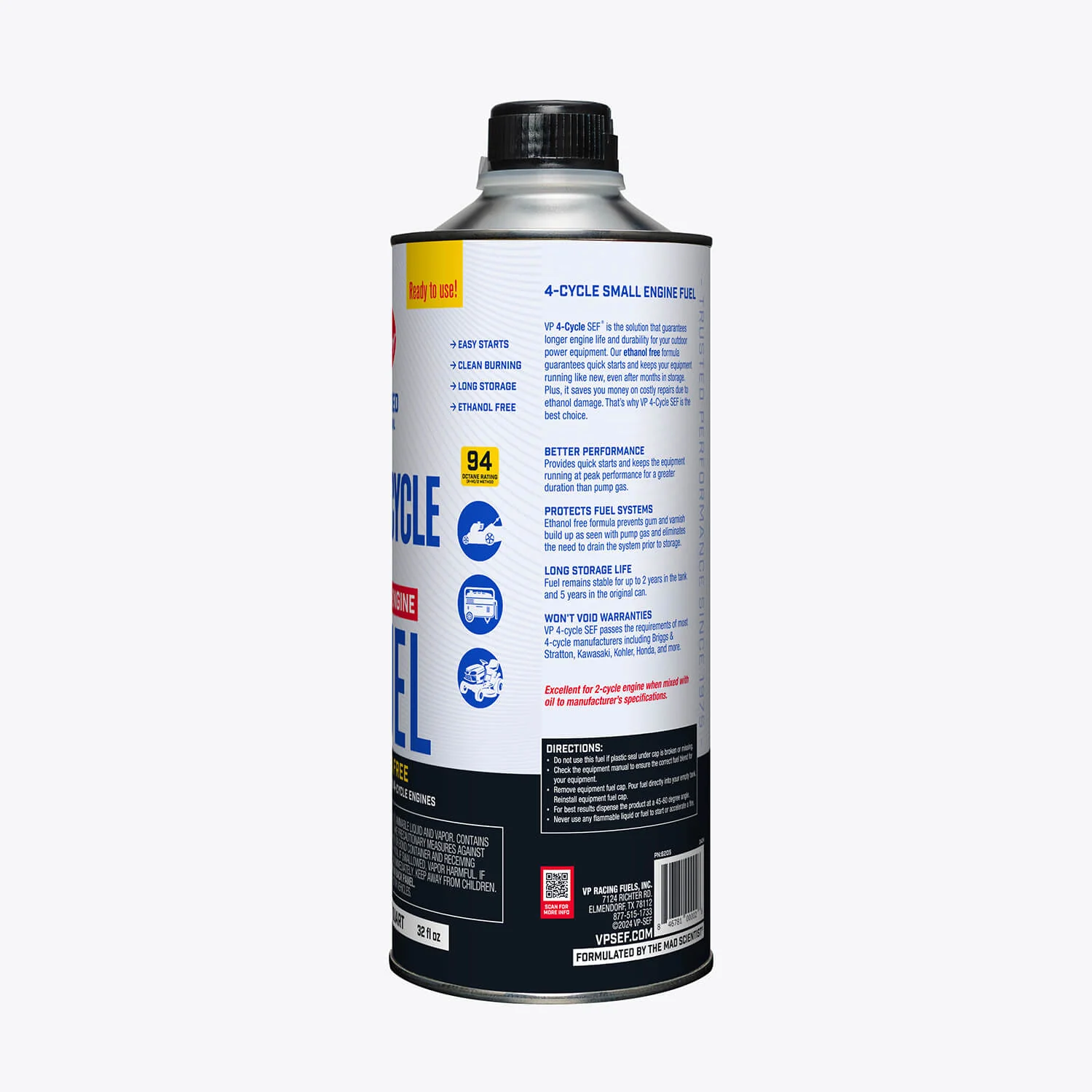 VP Racing 4-Cycle Fuel: Ethanol-Free Small Engine Fuel - Image 2